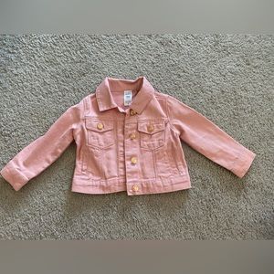 Carters toddler girls pink denim jacket 18 months